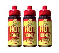 JD's Hot Honey Sauce, 260g, Flavours- Original Jalapeño, Smoked Chipotle, Extra Hot Habanero Infused - For Drizzling over your Favourite Foods (3 Pack, Original Jalapeno)