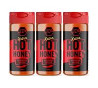 JD's Hot Honey Sauce, 350g, Flavours- Original Jalapeño, Smoked Chipotle, Extra Hot Habanero Infused - For Drizzling over your Favourite Foods (3 Pack, XXTRA Habanero)