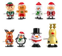 JDSTY 8 Pack Christmas Wind Up Toys Assortments Stocking Stuffers, Jumping and Walkings Clockwork Christma Toys for Christmas party bag fillers
