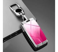 JDUYHS Car Key Cover for 2023 Jaguar XFL XEL F PACE E PACE XJL 2024 F Type, Buttons Car Key Fob Case Car Key Case Replacement Key Case Shell Replacement Duster Key Cover Key Fob Cover, C Red