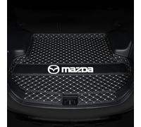 JDUYHS Car Trunk Mat for Mazda CX-30 2019-2024, Car Leather Boot Liner, Rear Trunk Protector Mat, Waterproof Anti Scratch Anti Slip Cargo Tray Liners Trunk Carpets,C Black White