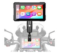 JDUYHS Motorcycle GPS Navigation Screen for Super Cub 125 2020 2021 2022 2023 2024 2025, 5 Inch Wireless Water-Resistant Touch Display with CarPlay & Android Auto, Universal Handlebar Mount