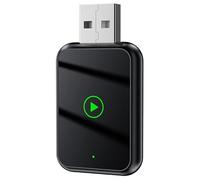 JDUYHS Wireless CarPlay Adapter for Nissan Juke 2020 2021 2022 2023 2024 2025, Converts Wired to Wireless CarPlay Dongle Plug & Play, Mini 2 in 1 Stable Carplay Adapter for Android Auto,A Black