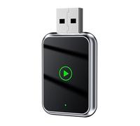 JDUYHS Wireless CarPlay Adapter for Rover Range Rover Evoque 2019-2025, Converts Wired to Wireless CarPlay Dongle Plug & Play, Mini 2 in 1 Stable Carplay Adapter for Android Auto,B Silver