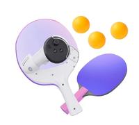 JDXFENG Table Tennis Handle Adaptor for Meta/Oculus Quest 3 Controller, Table Tennis Pads Racket Compatible with Meta/Oculus Quest 3 VR Headset Accessories, Enhance VR Game Experience