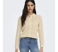 JDY Camil Collared Knitted Cardigan BIRCH 2XL