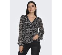 JDY Cody Mesh Printed Top GREY LEOPARD 2XL