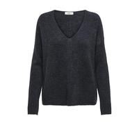 JdY Women's Elanora L/S V-Neck Jumper. KNT Noos Knitted, Night Sky/Detail: Melange, S