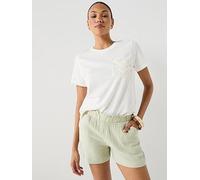 JDY Jdyselma Crochet Pocket Top, Cloud Dancer, Size M, Women Cloud Dancer