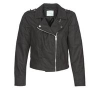 JDY Leather jacket JDYNEW PEACH in Black UK 6