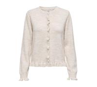JdY Women's Jdyletty Letty L/S On Frill Cardigan KNT Noos, Birch, S