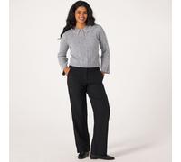 JDY Loui Straight-Leg Pinstripe Trousers BLACK PIN STRIPE 2XL
