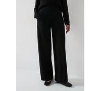 JDY Louisville Catia Wide Leg Jersey Pant - Black, Black, Size Xs, Women Black