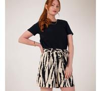 JDY Printed High Waist Shorts BLACK MULTI 2XL