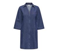 JdY Women's Jdysally Sally Zip Stitch 3/4 Dress DNM, Dark Denim Blue, XL