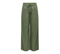 JdY Women's say Linen Hw Wide Pant WVN Noos Trousers, Kalamata, M / 32L