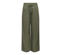 JdY Women's say Linen Hw Wide Pant WVN Noos Trousers, Kalamata, M / 32L