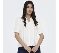 JDY Theis Soft Touch Lace Detail Shirt BLUE 2XL
