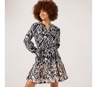 JDY Tiger Printed V-Neck Dress GREY AZTEC 2XL