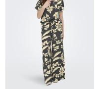JDY Troya Printed Palazzo Trouser CREAM,BLUE 2XL