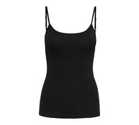 JDY Women Spaghetti Tank Top 2 Piece Pack | Sleeveless Round Neck Shirt | Basic Set JDYAVA, Colours:Black, Size:34
