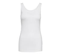 JdY Women's Classic Basic Sleeveless Scoop Neck Tank Top, White, XL