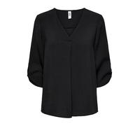 JDY Women's Divya 3/4 Top WVN Noos Blouse, Black, 16