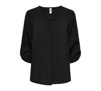 JDY Women's Divya 3/4 Top WVN Noos Blouse, Black, 8