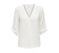 JdY Women's Divya 3/4 Top WVN Noos Blouse, Cloud Dancer, 6