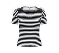 JdY Women's Fransiska S/S Top JRS Noos T-Shirt, Sky Captain/Stripes: Cloud Dancer, XS