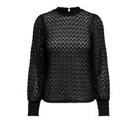 JdY Women's Jdyavery L/S Lace Top JRS Noos Long Sleeve Blouse, Black, Large