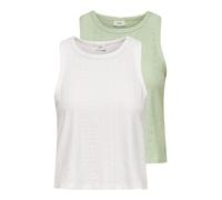 JdY Women's Jdycathinka cathinka S/L O-Neck Top 2-Pack JRS, Cloud Dancer, M (Pack of 2)