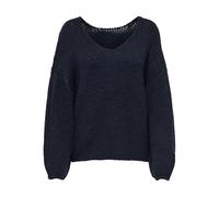 JDY Women's Jdydinea L/S Reversible Pullover KNT, Total Eclipse, M