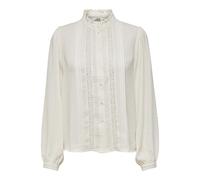 JdY Women's JDYELLIS L/S LACE Shirt WVN NOOS Long Sleeve Blouse, Cloud Dancer, 6