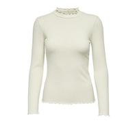 JDY Womens Jdyfransiska L/S Highneck Top JRS Noos Long Sleeve, Grey-2, M UK