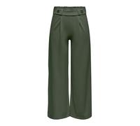 Wide Leg Trousers with High Waist Khaki