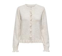 JdY Women's Jdyletty Letty L/S On Frill Cardigan KNT Noos, Birch, XL
