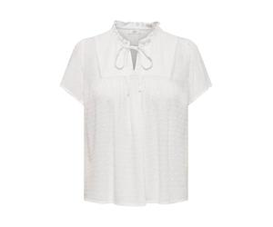 JdY Women's Jdylima Life S/S Top WVN Noos Blouse, White, 8