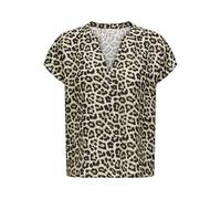JdY Women's Jdylion Lion Life S/S Top WVN Noos, Pumice Stone, 10 UK