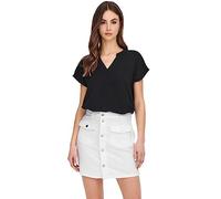 JdY Women's JDYLION S/S TOP WVN NOOS Blouse, Black,