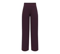 JDY Women's Jdylouisville Catia Life Wd PNT JRS Noos Trousers with High Waistband and Wide Leg, Winetasting, S / 30L