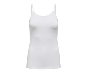 JdY Women's Jdymila S/L Singlet Top JRS Spaghetti Top, White, L