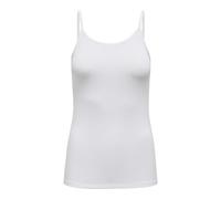 JdY Women's Mila S/L Singlet Top JRS Spaghetti, White, M