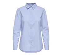 JDY Women's Jdymio L/S Shirt Wvn Noos Shirt, Blue (Cashmere Blue Stripes:cloud Dancer), 8