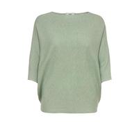 JDY Womens Jdynew Behave Batsleeve Pullov. KNT Noos Sweater, Basil/Detail:Melange, L UK Mint Green