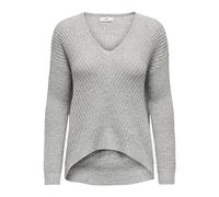 JDY Women's JDYNEW Megan L/S Pullover KNT NOOS Knitted Jumper, Cloud Dancer/Detail: w. Black Ply, XL