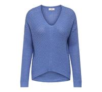 JdY Women's Jdynew Megan L/S Pullover KNT Noos Knitted Jumper with V-Neck, Ebb and Flow, L