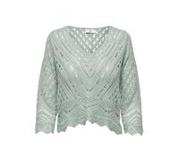 JdY Womens Jdynew Sun 3/4 Cropped Pullover KNT Noos Knitted Jumper, Jadeite, XS UK