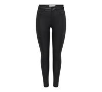 JDY Women's JDYNEWTHUNDER Coated HIGH SKN PNT NOOS Trouser, Black, L/34