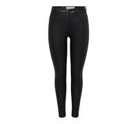 JDY Women's JDYNEWTHUNDER Coated HIGH SKN PNT NOOS Trouser, Black, S/30